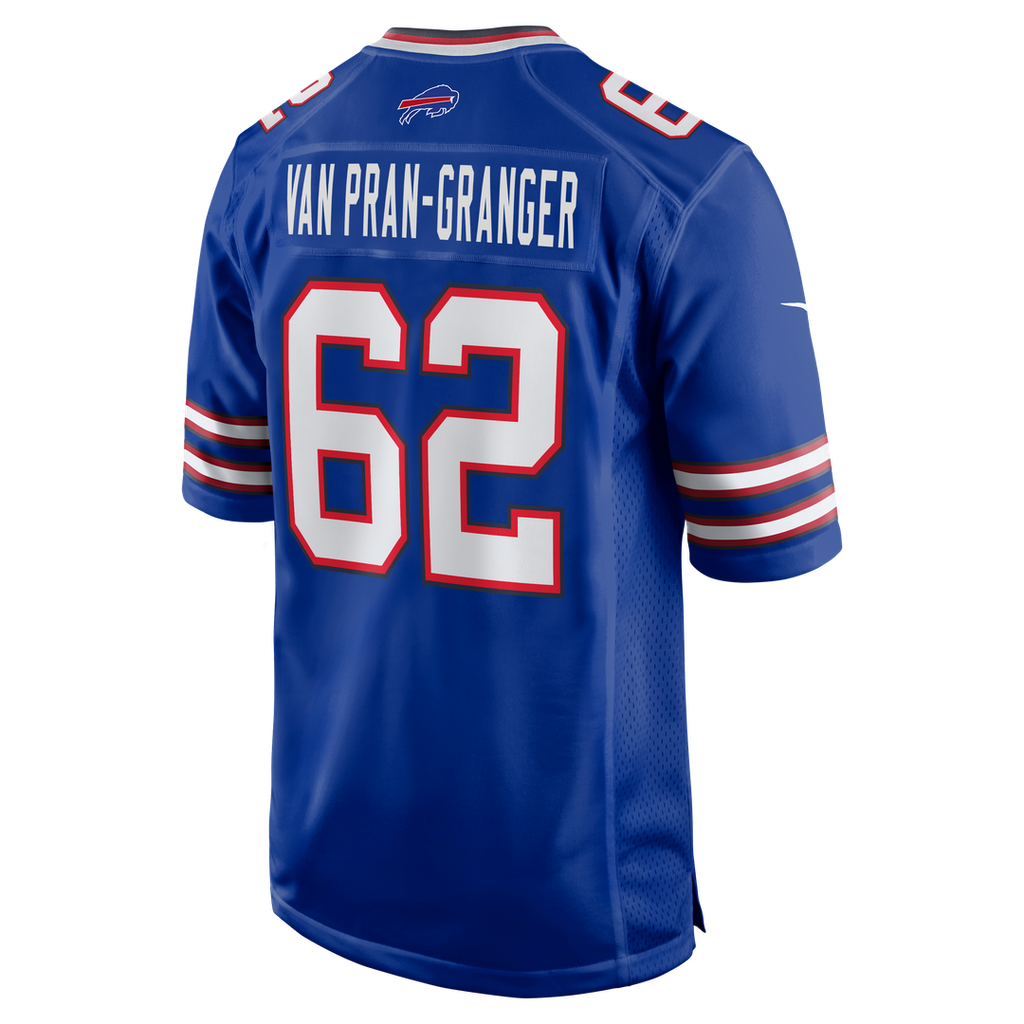 Buffalo Bills Sedrick Van Pran-Granger Nike Royal Game Jersey