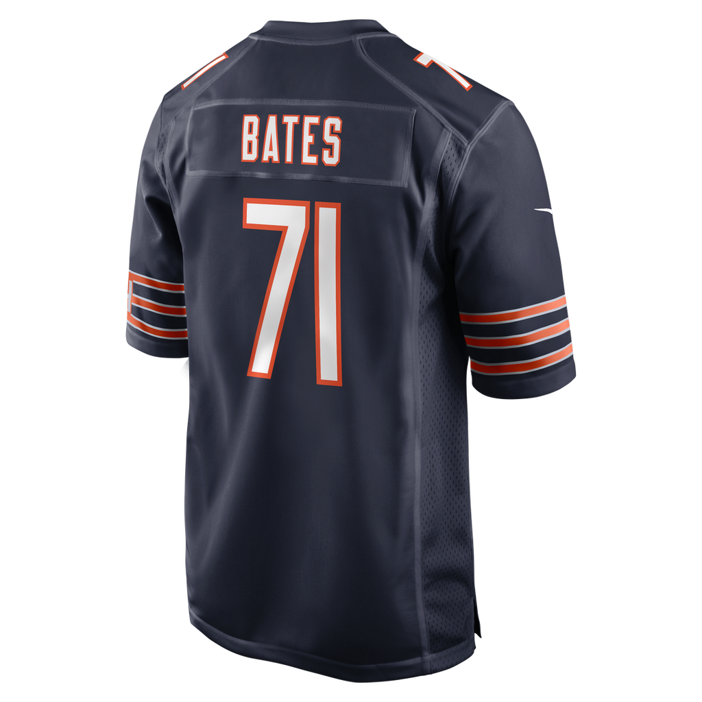 Chicago Bears Ryan Bates Nike Navy Game Jersey