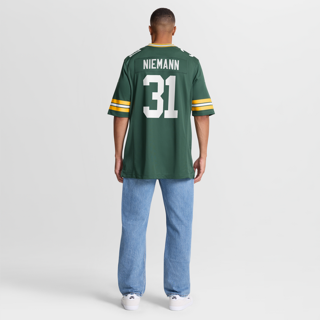 Green Bay Packers Nick Niemann Nike Green Team Game Jersey