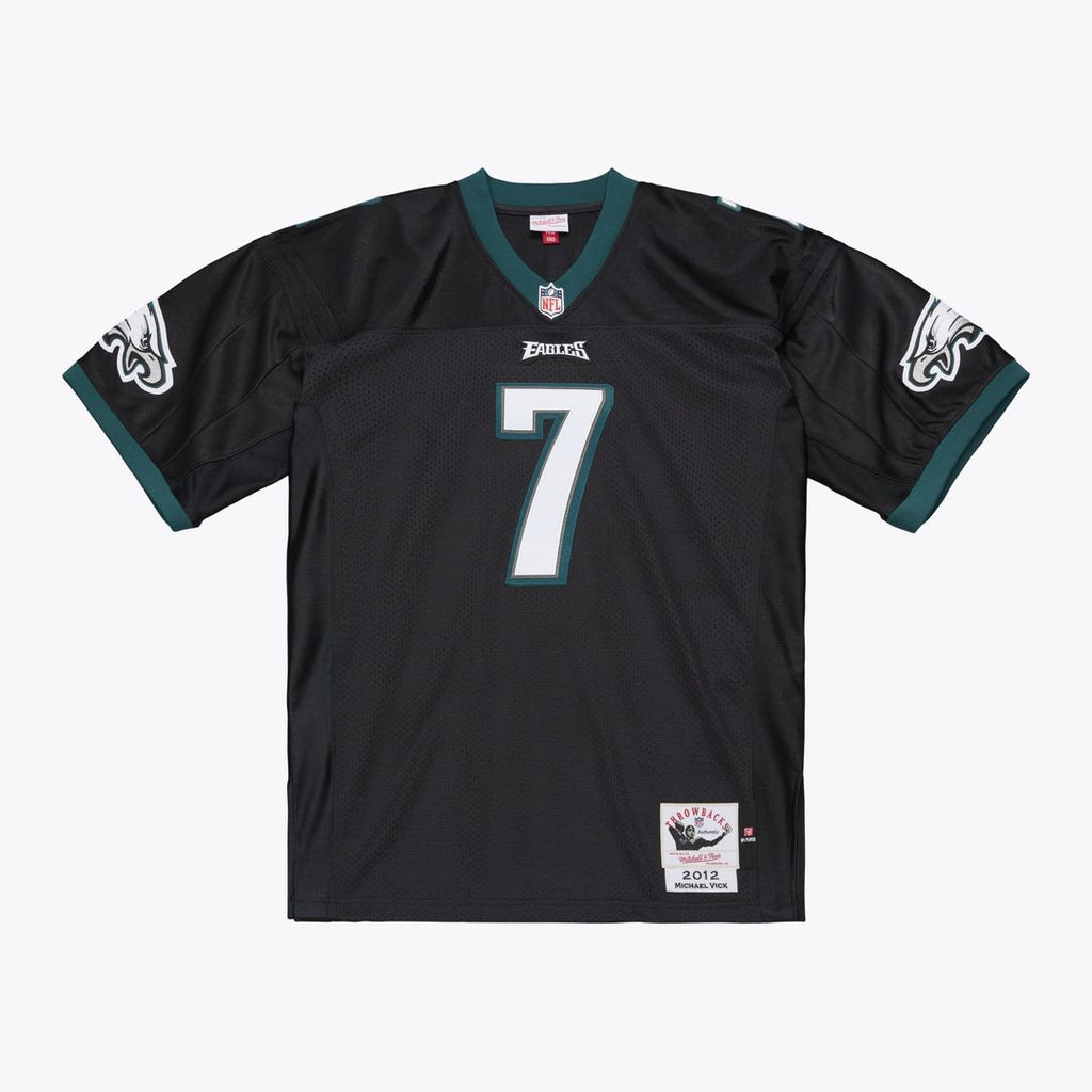 Philadelphia Eagles Michael Vick Mitchell & Ness Black 2012 Authentic Throwback Jersey