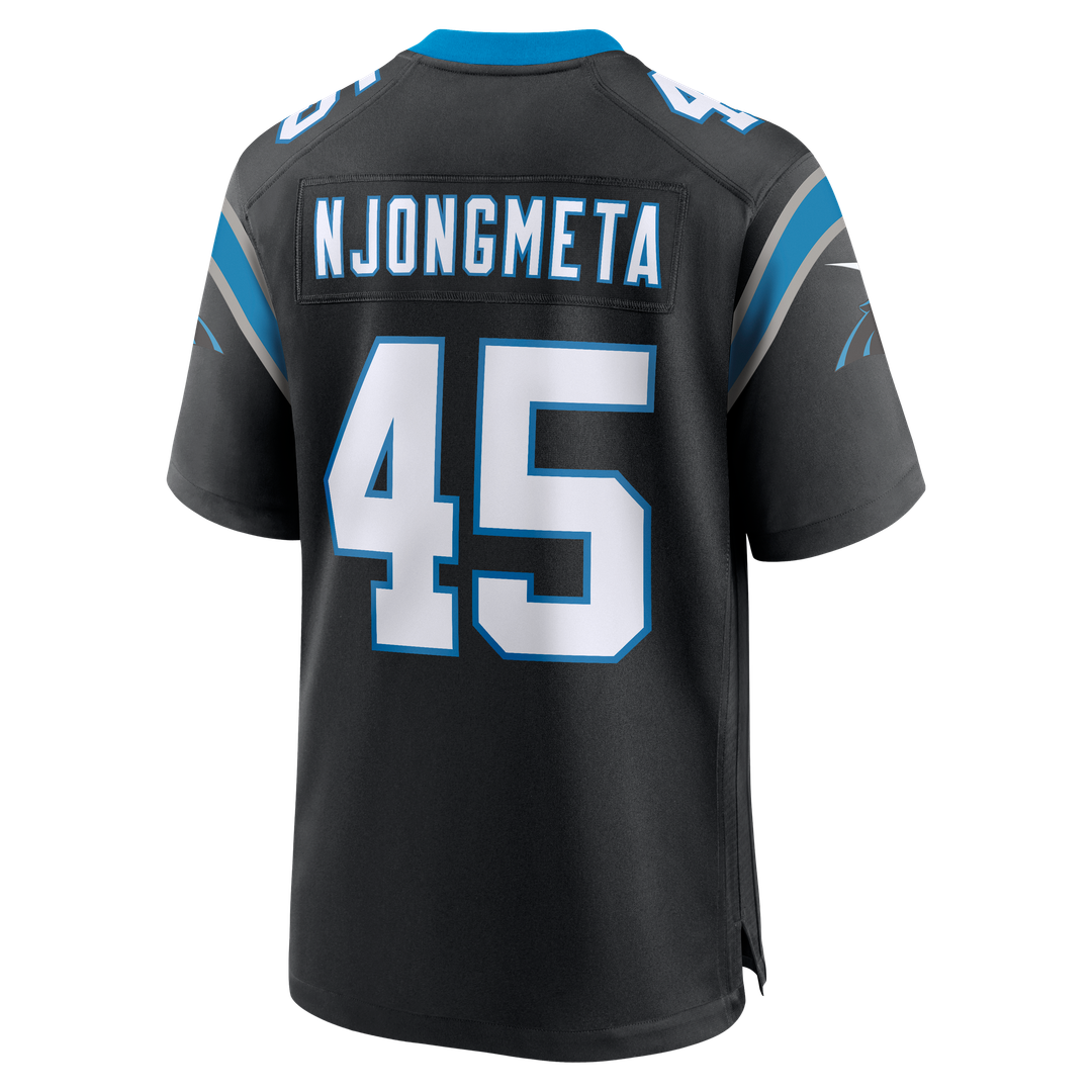 Carolina Panthers Maema Njongmeta Nike Black Game Jersey