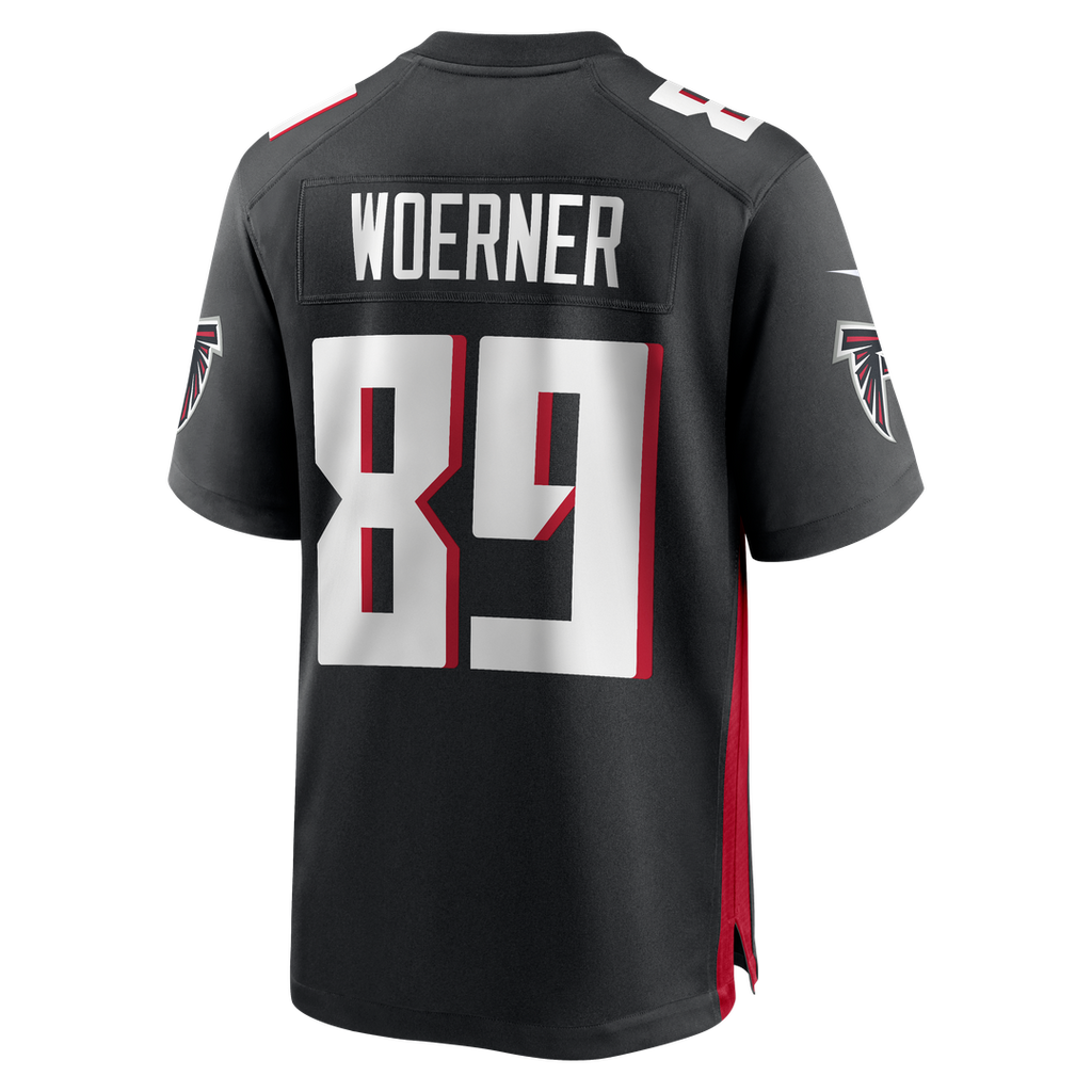 Atlanta Falcons Charlie Woerner Nike Black Game Jersey