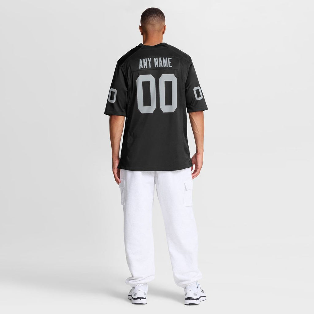 Las Vegas Raiders Nike Black Custom Game Jersey