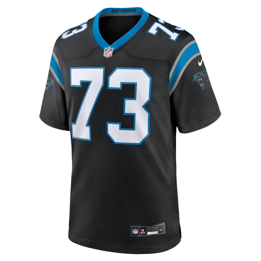 Carolina Panthers Rashard Lawrence Nike Black Game Jersey