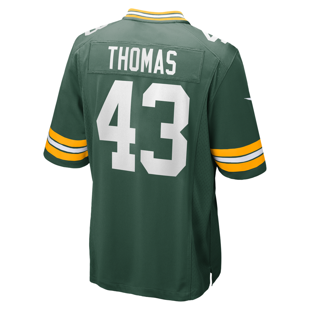 Green Bay Packers Kiondre Thomas Nike Green Game Player Jersey