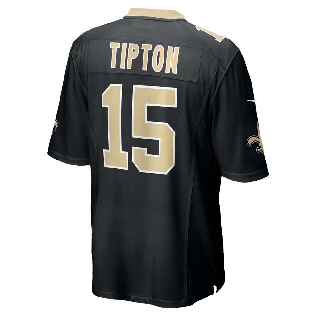 New Orleans Saints Mason Tipton Nike Black Team Game Jersey