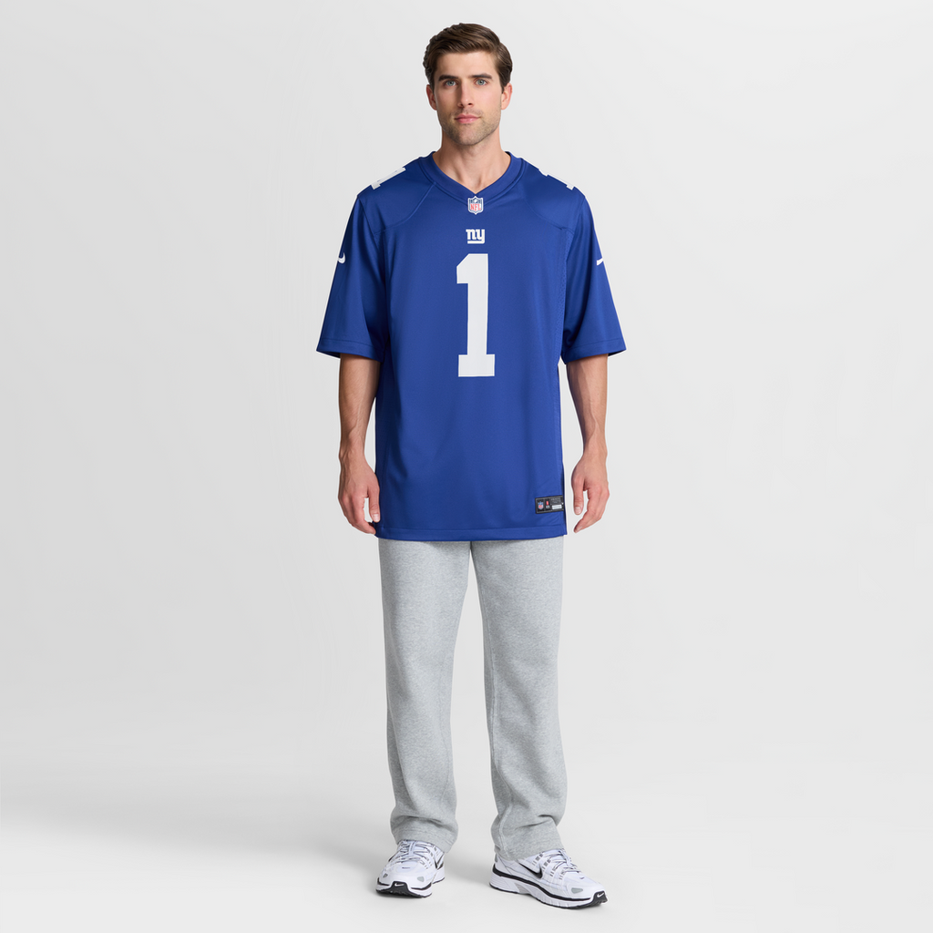 New York Giants Malik Nabers Nike Century Red Alternate Game Jersey