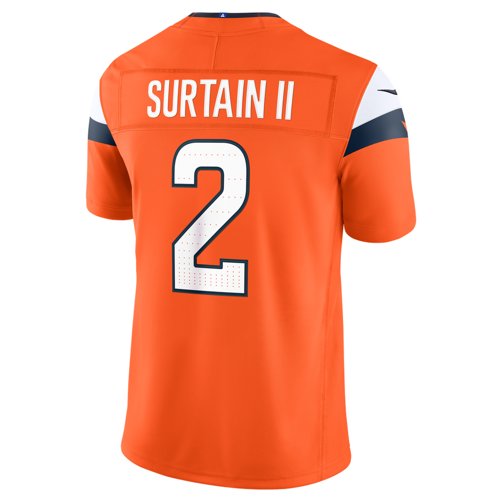 Denver Broncos Pat Surtain II Nike Navy Alternate Vapor F.U.S.E. Stitched Limited Jersey
