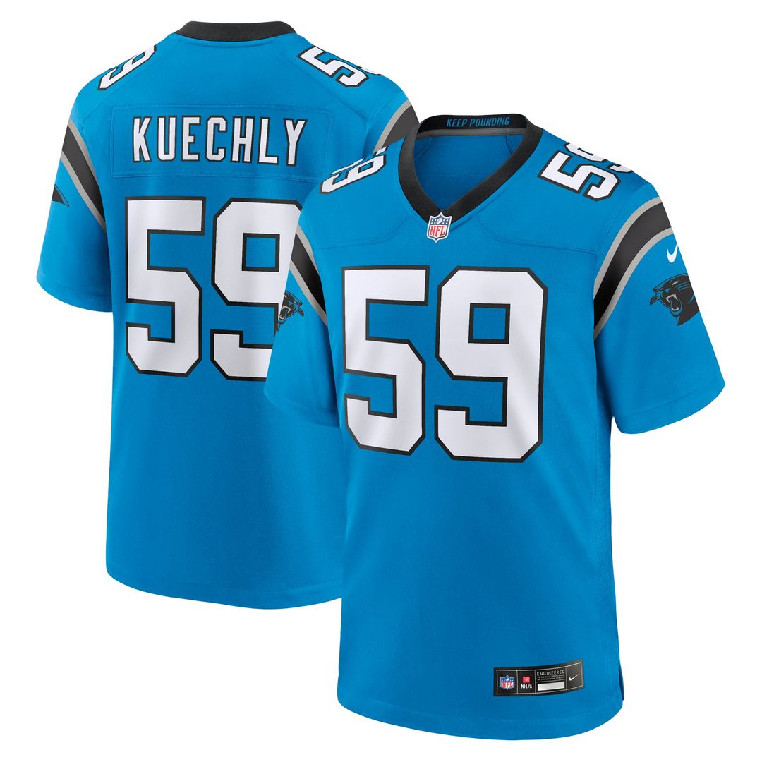Carolina Panthers Luke Kuechly Nike Black Team Game Jersey