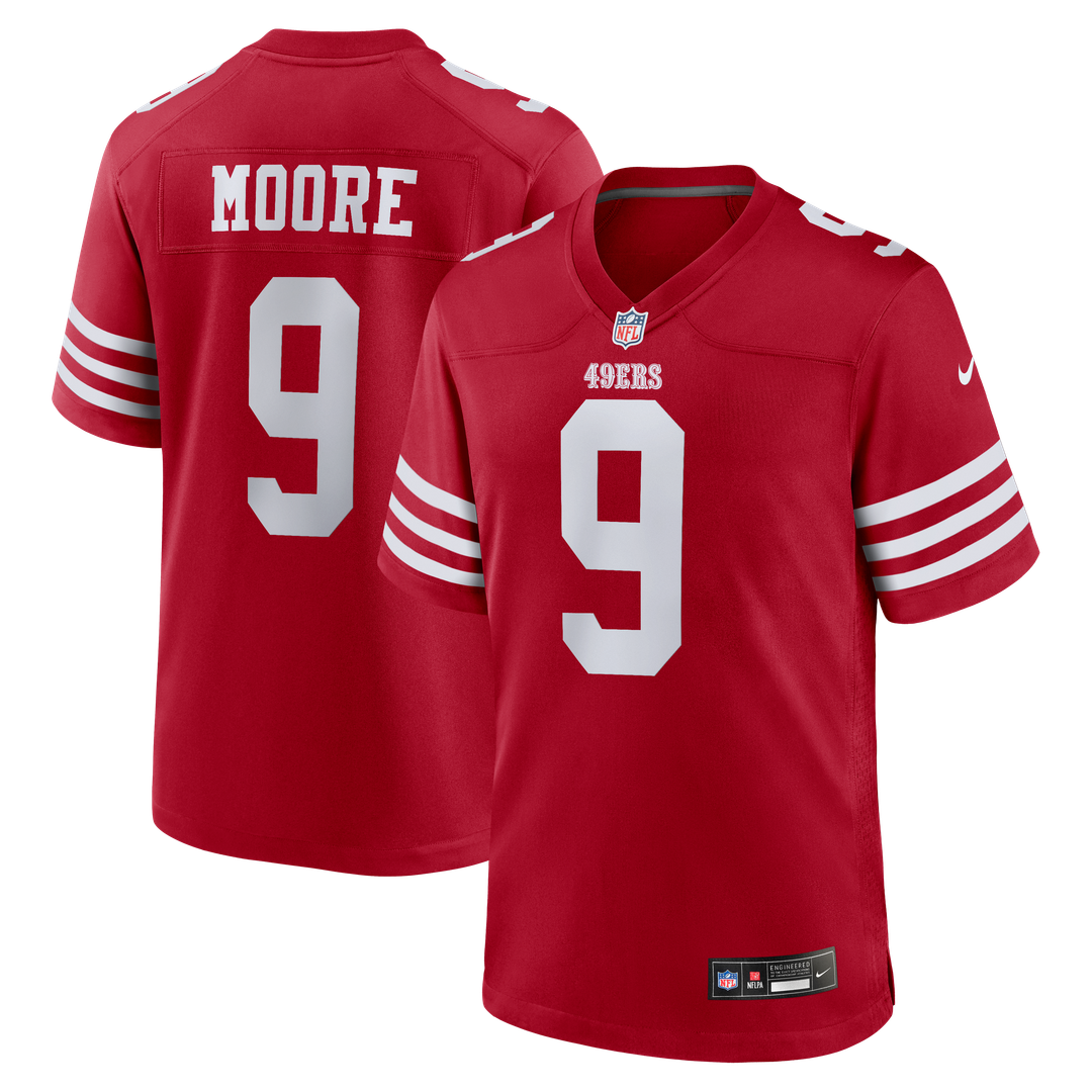 San Francisco 49ers Skyy Moore Nike Scarlet Team Game Jersey