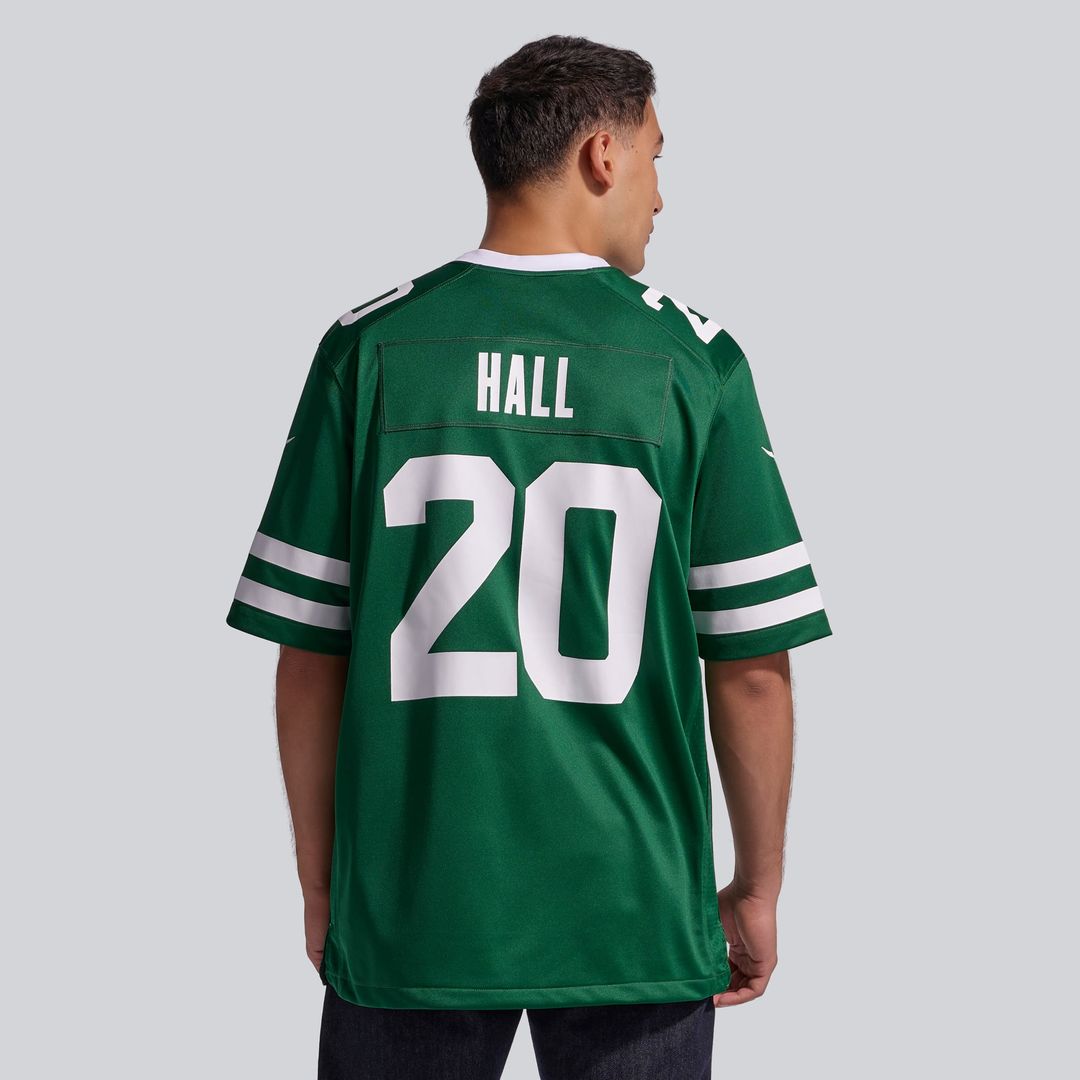New York Jets Breece Hall Nike Legacy White Game Jersey