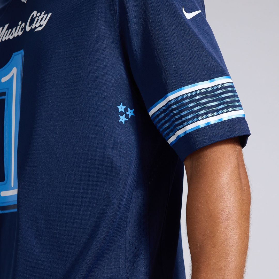 Tennessee Titans Cameron Ward Nike Navy 2026 Rivalries Collection Game Jersey