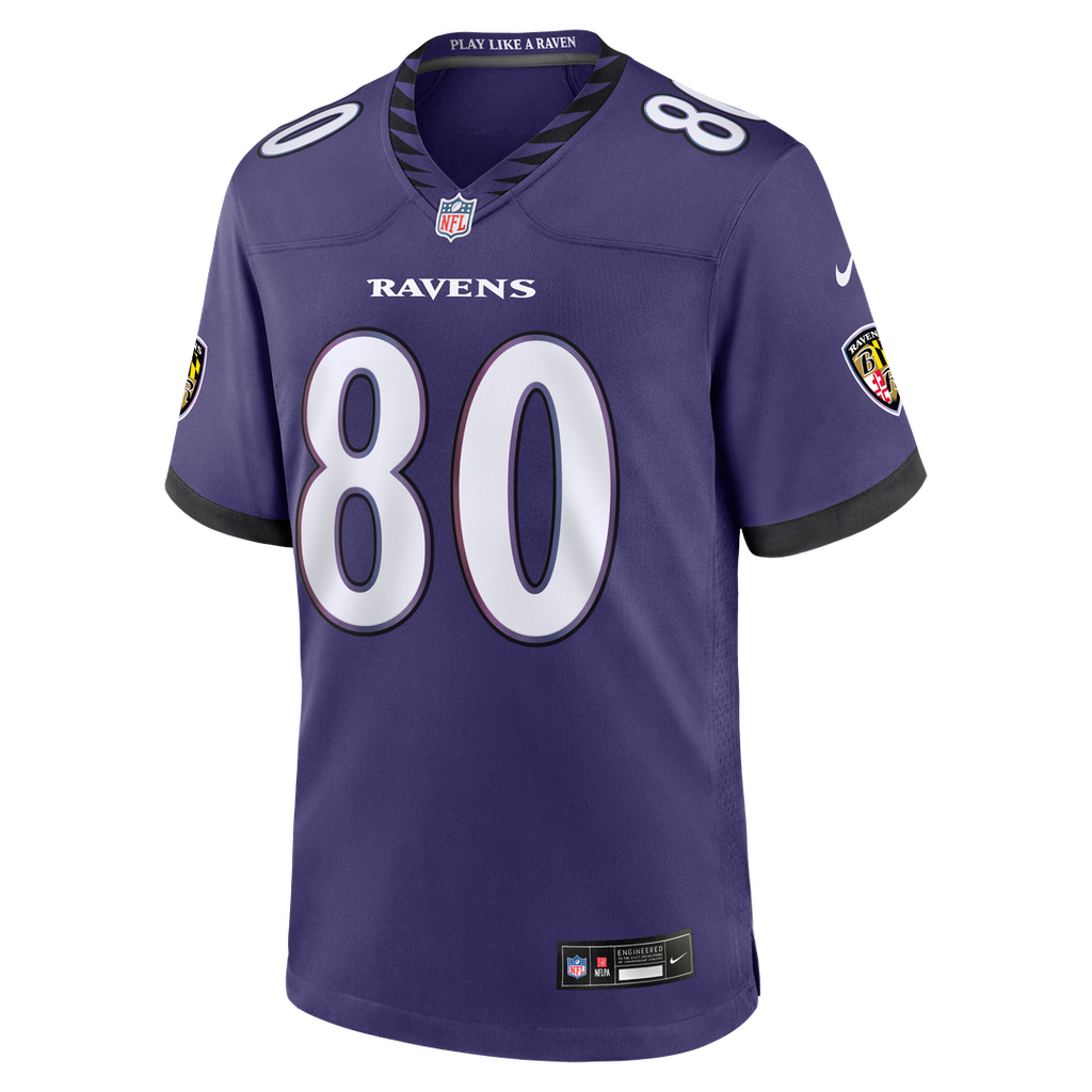 Baltimore Ravens Durham Smythe Nike Purple Team Game Jersey