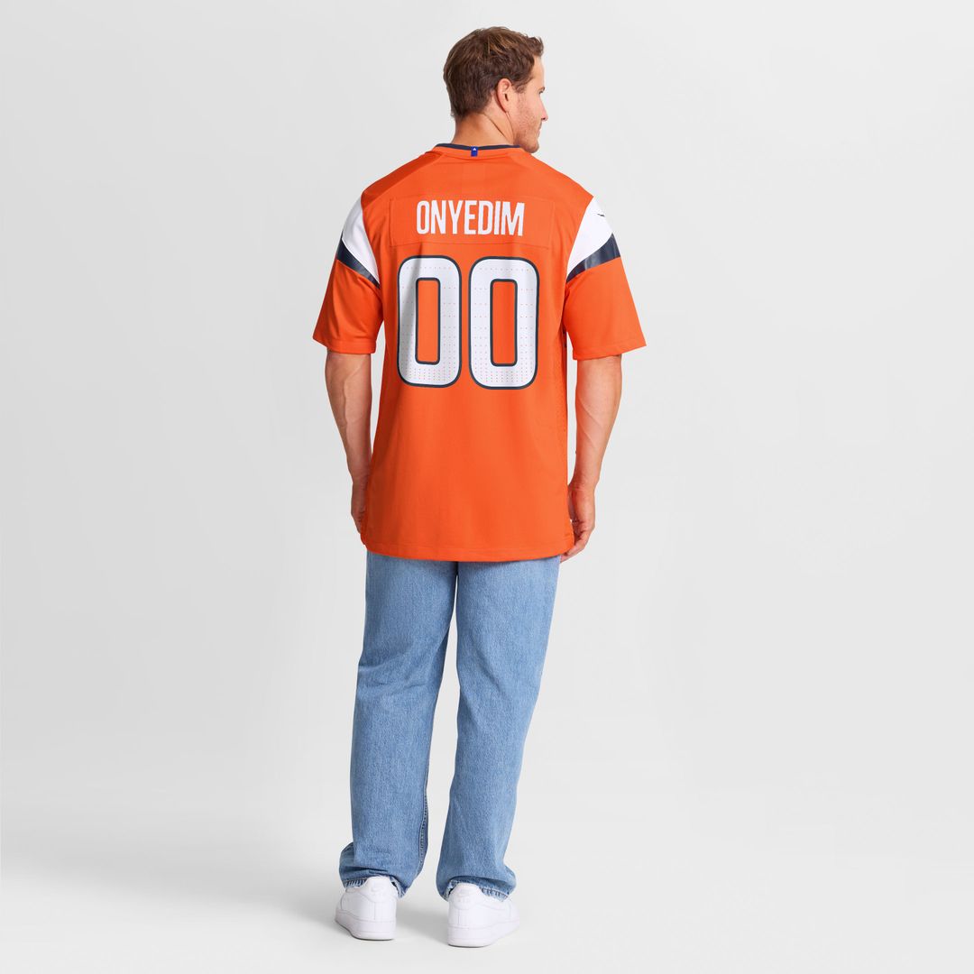 Denver Broncos Tyler Onyedim Nike Orange Game Jersey