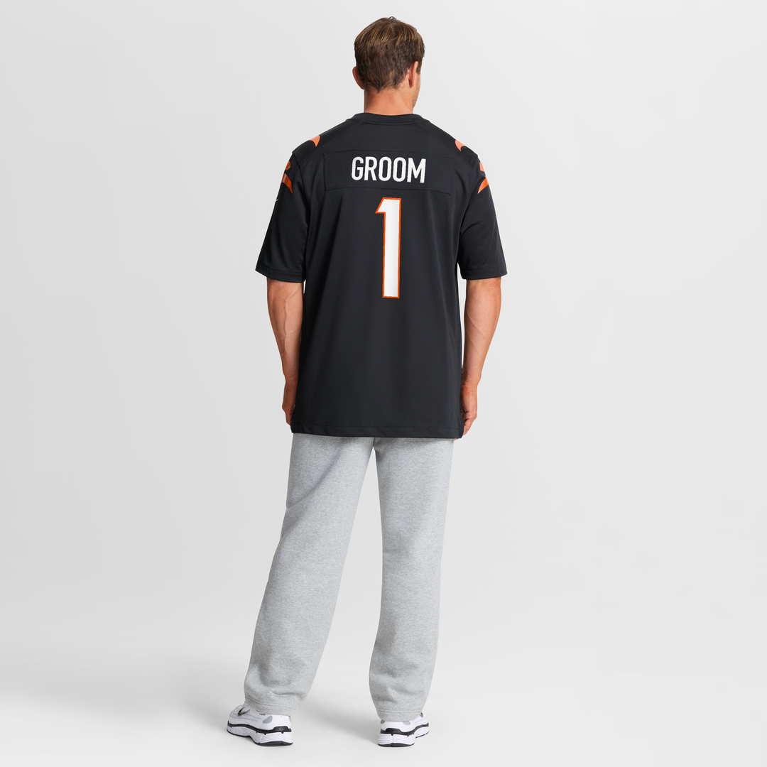 Cincinnati Bengals Number 1 Groom Nike Black Game Jersey
