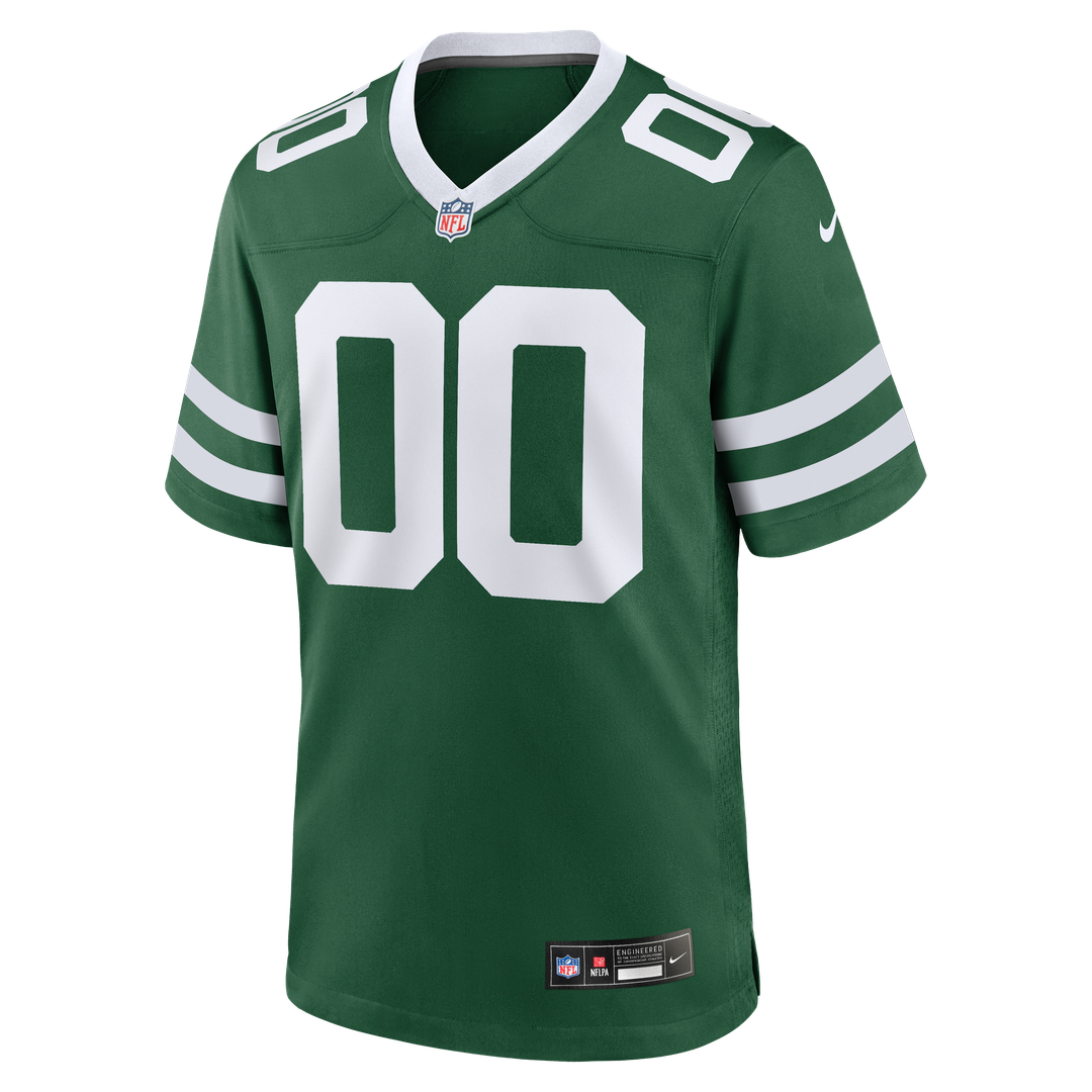 New York Jets Nike Legacy Black Alternate Custom Game Jersey