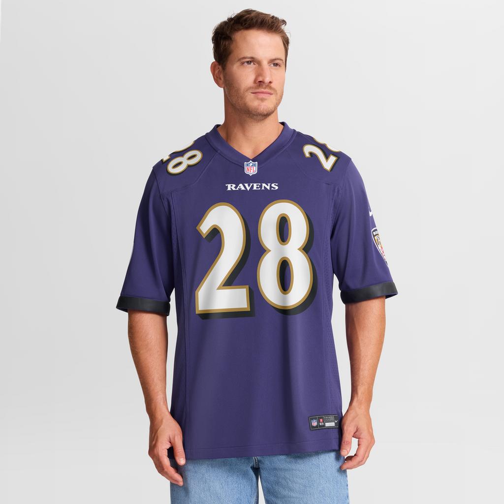Baltimore Ravens Taven Bryan Nike Purple Team Game Jersey