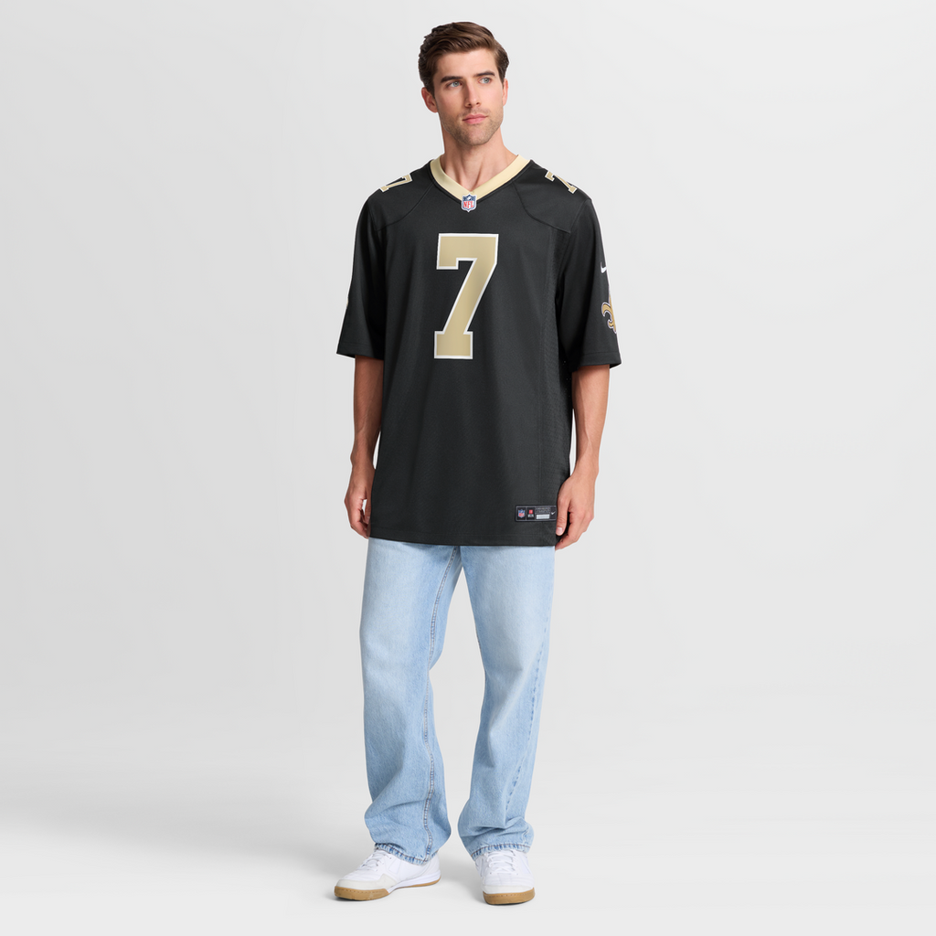New Orleans Saints Taysom Hill Nike Black Game Jersey