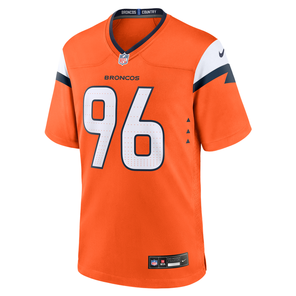 Denver Broncos Eyioma Uwazurike Nike Orange Team Game Jersey
