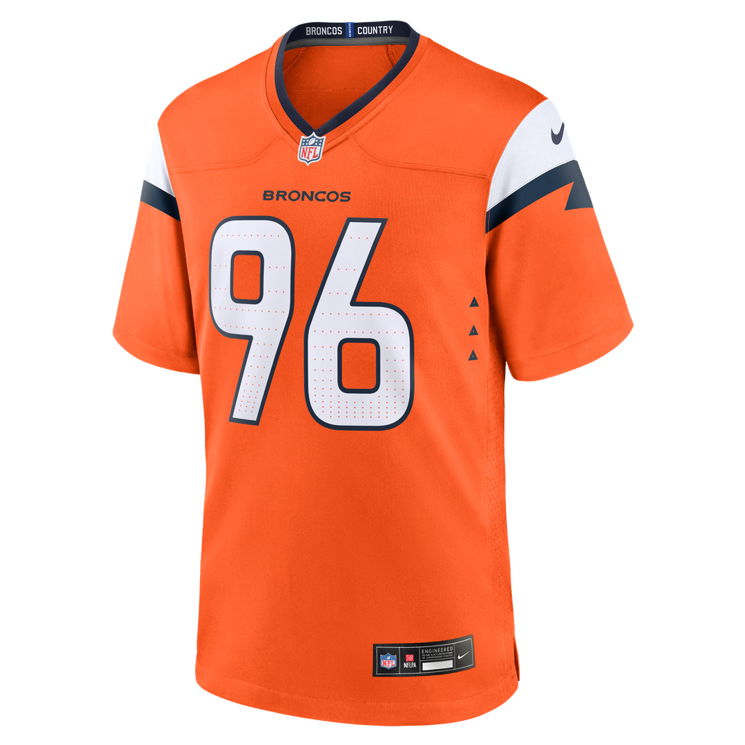Denver Broncos Eyioma Uwazurike Nike Orange Team Game Jersey