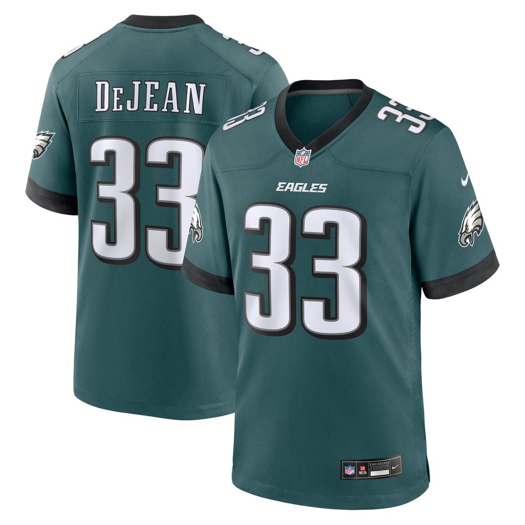 Philadelphia Eagles Cooper DeJean Nike Green Game Jersey