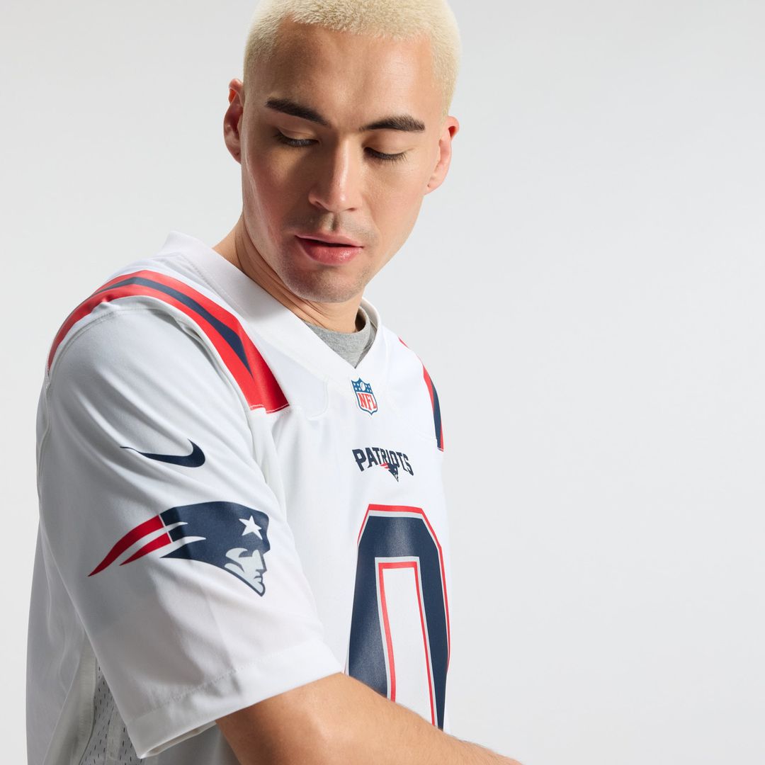 New England Patriots Christian Gonzalez Nike Navy Team Game Jersey
