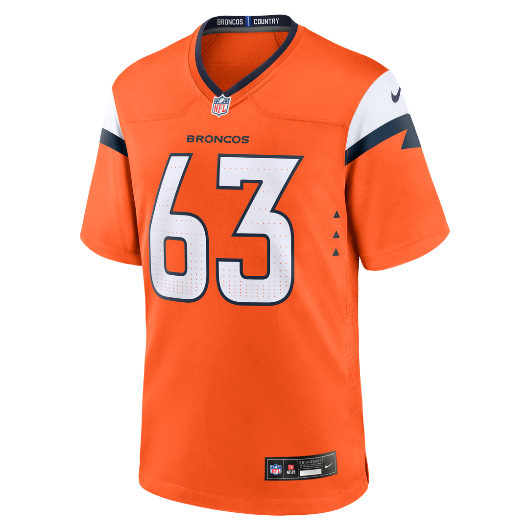 Denver Broncos Alex Palczewski Nike Orange Team Game Jersey