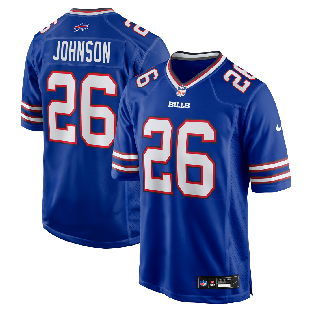 Buffalo Bills Ty Johnson Nike Royal Team Game Jersey