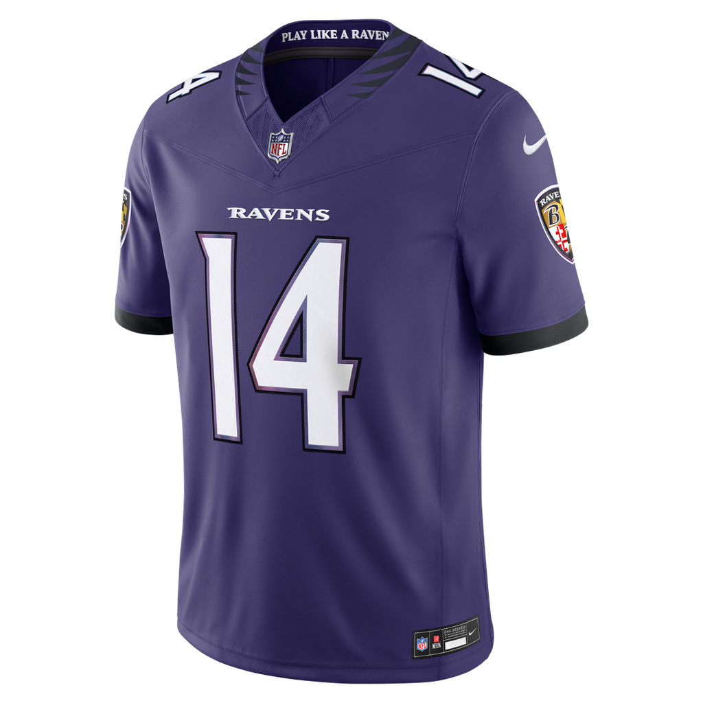 Baltimore Ravens Kyle Hamilton Nike Purple Team Vapor F.U.S.E. Stitched Limited Jersey