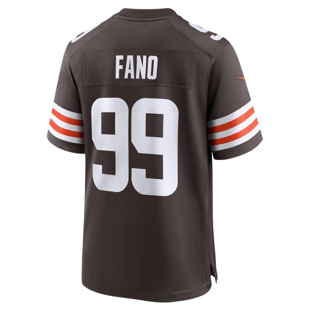 Cleveland Browns Logan Fano Nike Brown Team Game Jersey