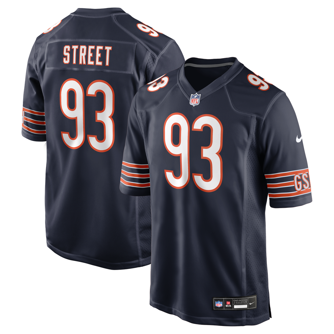 Chicago Bears Kentavius Street Nike Navy Team Game Jersey