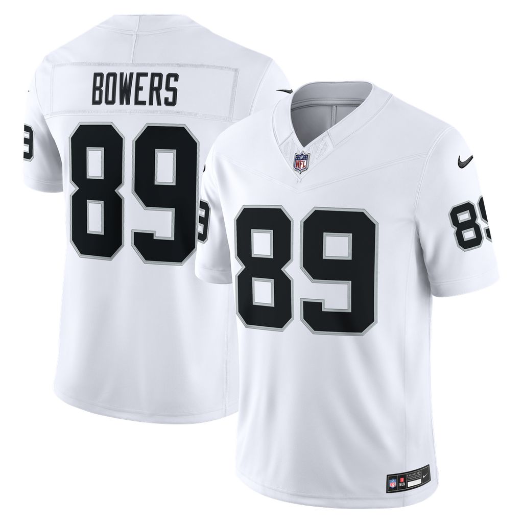 Las Vegas Raiders Brock Bowers Nike White Vapor F.U.S.E. Stitched Limited Jersey