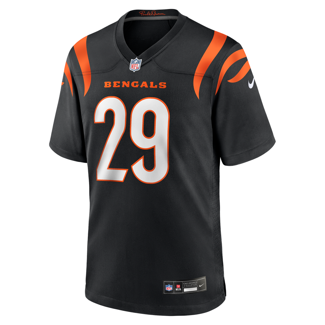 Cincinnati Bengals Kyle Dugger Nike Black Team Game Jersey