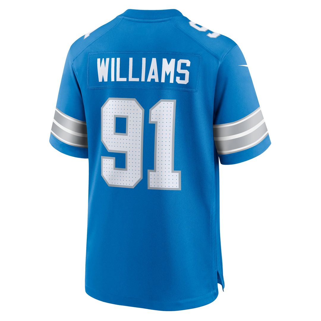 Detroit Lions Tyleik Williams Nike Blue Team Game Jersey