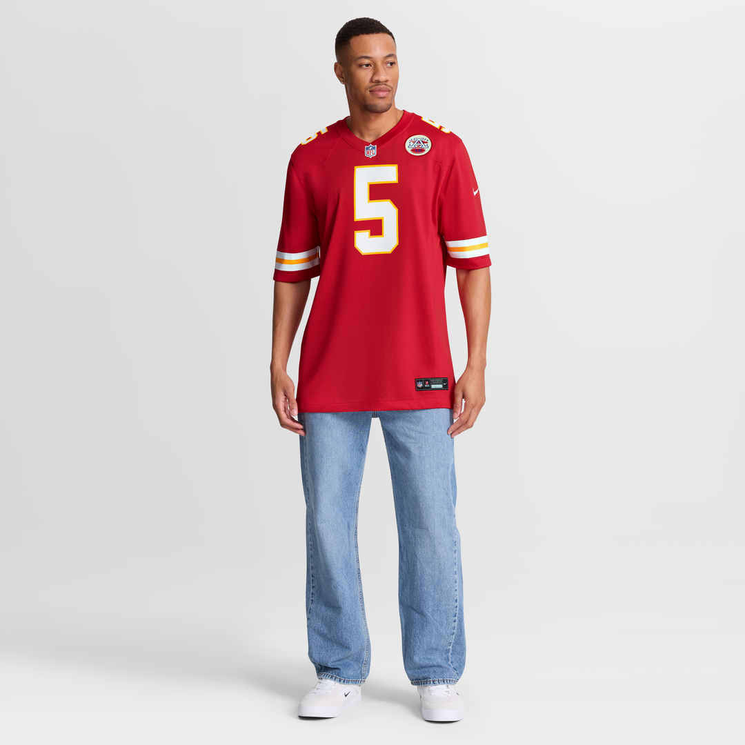 Kansas City Chiefs Mansoor Delane Nike White Game Jersey