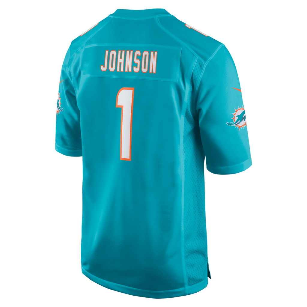 Miami Dolphins Chris Johnson Nike Aqua Team Game Jersey