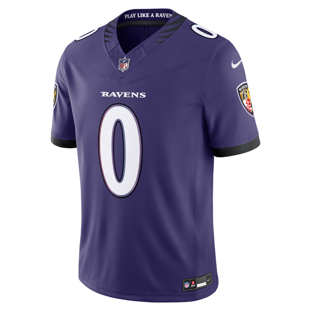 Baltimore Ravens Roquan Smith Nike Purple Team Vapor F.U.S.E. Stitched Limited Jersey