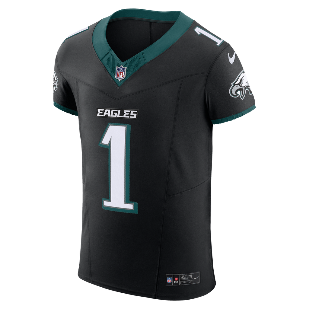 Philadelphia Eagles Jalen Hurts Nike Black Alternate Vapor F.U.S.E. Elite Jersey