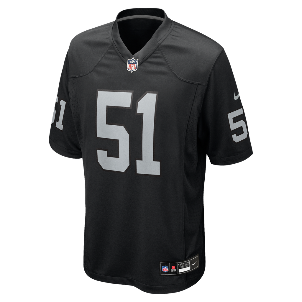 Las Vegas Raiders Malcolm Koonce Nike Black Game Jersey