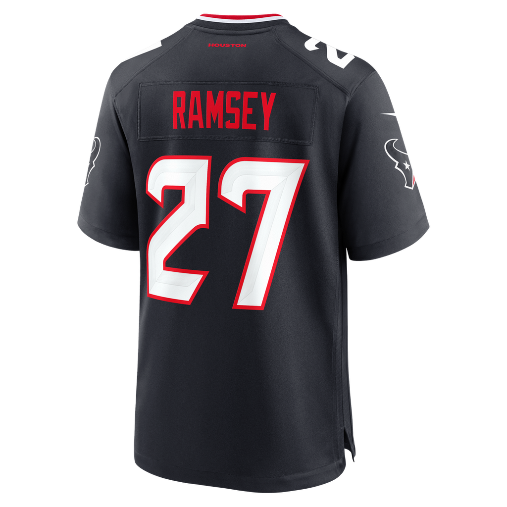 Houston Texans Kamari Ramsey Nike Navy Team Game Jersey