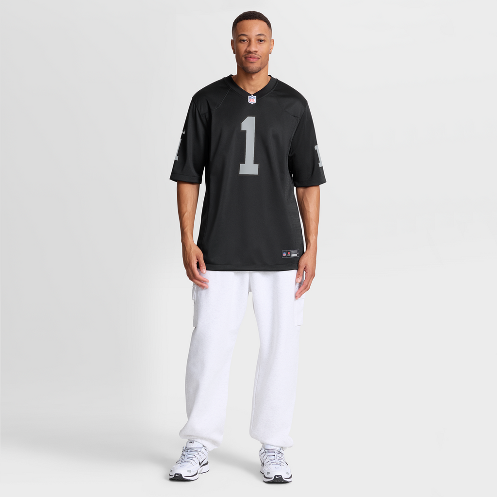 Las Vegas Raiders Number 1 Groom Nike Black Game Jersey