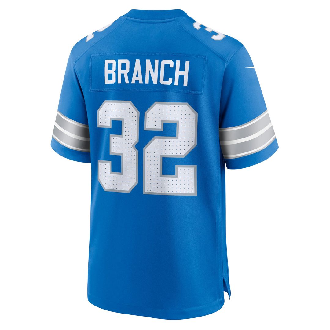 Detroit Lions Brian Branch Nike White White Game Jersey