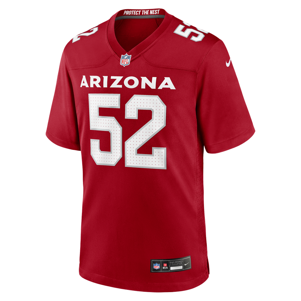 Arizona Cardinals Jordan Burch Nike Cardinal Team Game Jersey