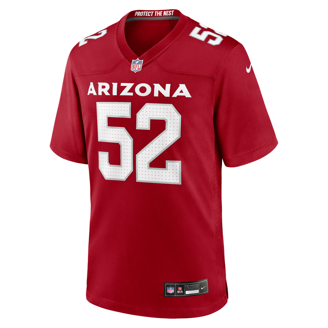 Arizona Cardinals Jordan Burch Nike Cardinal Team Game Jersey