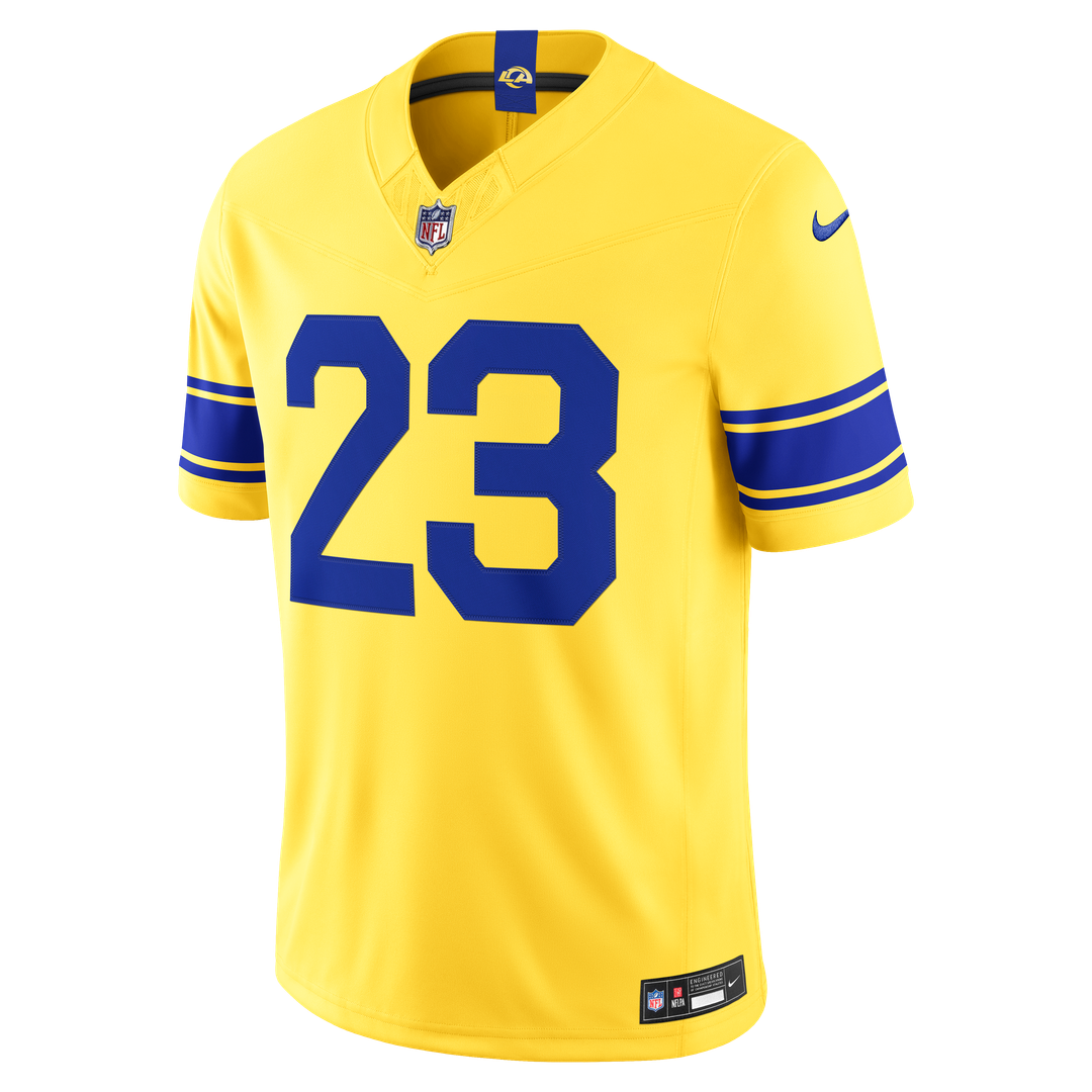 Los Angeles Rams Kyren Williams Nike White Vapor F.U.S.E. Stitched Limited Jersey