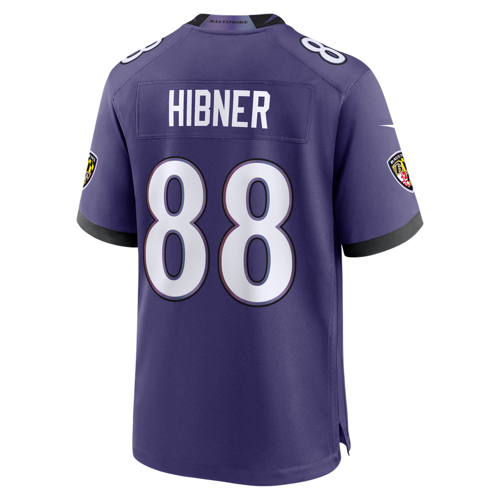 Baltimore Ravens Matthew Hibner Nike Purple Team Game Jersey