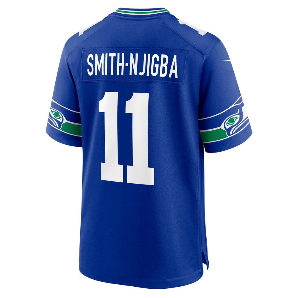 Seattle Seahawks Jaxon Smith-Njigba Nike College Navy Game Jersey
