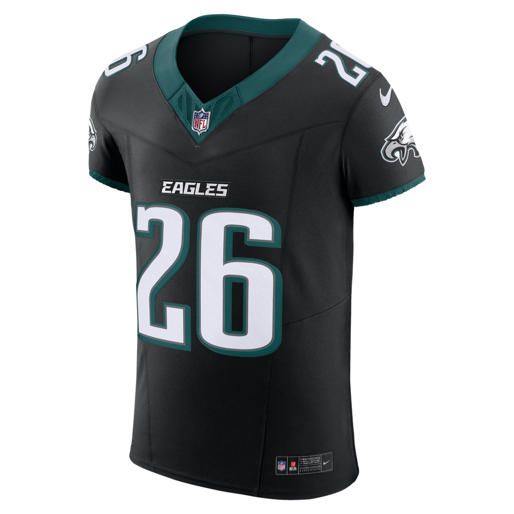 Philadelphia Eagles Saquon Barkley Nike Black Alternate Vapor F.U.S.E. Elite Jersey
