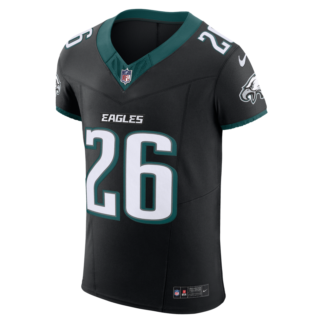 Philadelphia Eagles Saquon Barkley Nike Black Alternate Vapor F.U.S.E. Elite Jersey