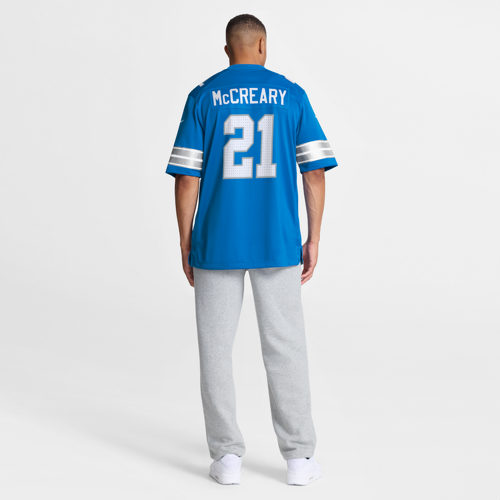 Detroit Lions Roger McCreary Nike Blue Team Game Jersey